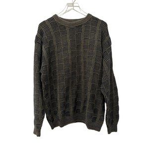 Vintage 80s 90s TSR USA Crew Neck Sweater Cotton Blend Pullover Crew Neck Blue T